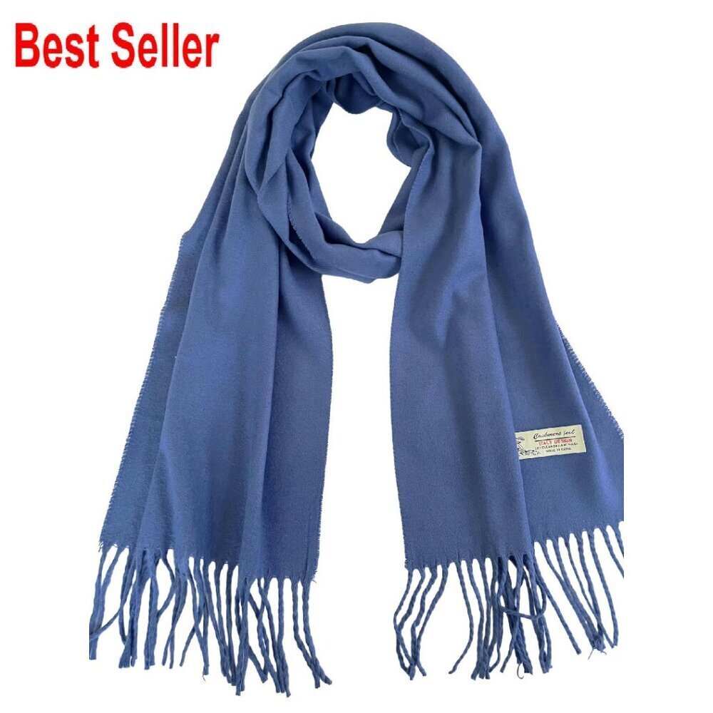 Unisex Cashmere Feel Scarf Ultra Soft Classic Elegant Winter Wrap